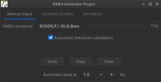 manual input tab
